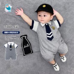 Body Công Tử Cộc Tay Chất Vải Mềm Mịn Bodysuit Cho Bé Trai Dễ Thương Mẫu Quần Áo Sơ Sinh [BDC48]