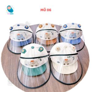 Mũ Chìa Kính Chắn Gió, Chắn Bụi Cho Bé Trai Bé Gái Hình Ô Tô ( từ 6 tháng đến 24 tháng) [MU6]