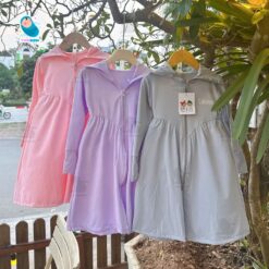Áo Chống Nắng Dáng Dài Cho Bé Cao Cấp Vải Su Lạnh Quảng Châu Mát Rượi Size Nhí Nhỡ 8-16kg ACN1