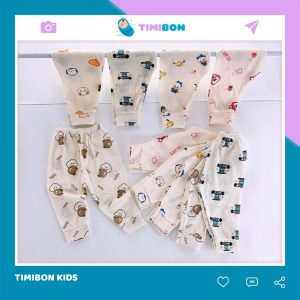 Quần Dài Sơ Sinh Thun Tăm Quần Chục Có Đáp Đũng Đóng Bỉm Thoải Mái, Siêu Mềm, Ấm Áp Cho Bé Trai, Bé Gái - [Q04]