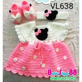 VL- Váy xòe hồng