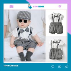 Body Công Tử Cộc Tay Chất Thun Mặc Thôi Nôi Đầy Tháng Sinh Nhật Đi Tiệc Bodysuit Bé Trai Quần Áo Trẻ Em [BDC39]