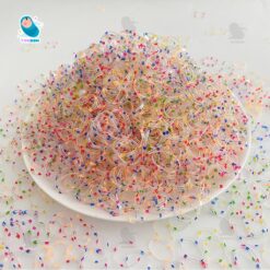 Túi Zip 1000 Chun Thun Cột Tóc Siêu Dai Hình Heo Đang Yêu Cho Bé [DBT02]