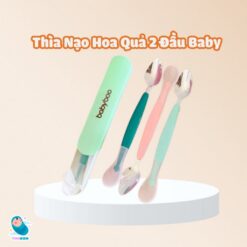 Thìa Nạo Hoa Quả 2 Đầu Babyboo Cho Bé Ăn Dặm Kèm Hộp Đựng An Toàn Cho Bé [THIA5]