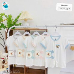 [ Vải Petit QC ] Body Đùi Cộc Tay Cho Bé Trai, Bé Gái Từ Sơ Sinh Đến 12kg Chất Mềm Mát Cao Cấp [BDC52]