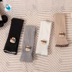 Quần legging cho bé gái, quần tất họa tiết đáng yêu, chất len cotton dày dặn co giãn, không xù (6M - 6 Tuổi) [QT02]