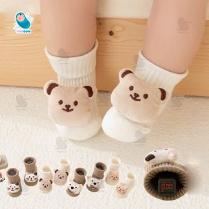 Tất (vớ) Cao Cổ Chống Trượt Cho Bé Size S/M (0-3 Tuổi), Vớ Cotton Mềm Mại Đế Silicon Cho Trẻ Tập Đi [TAT12]