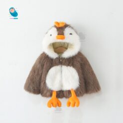 Áo khoác lông chim cánh cụt cho bé trai và bé gái, giữ ấm thu đông có mũ hình thú, size 10-23kg [AL25]
